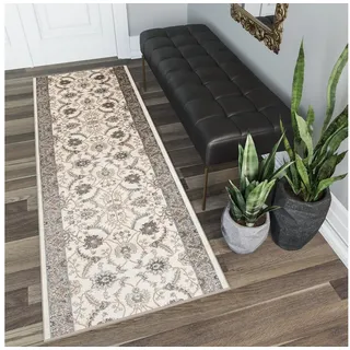 Tapiso Läufer DUBAI, rechteckig, Höhe: 10 mm, Brücke Flur Klassisch Traditionell Wohnzimmer Schlafzimmer Meterware 120 cm x 390 cm x 10 mm