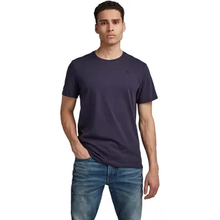 G-Star Base-s Ribbed Kurzarm-T-Shirt Sartho Blue XS