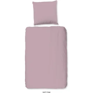 Good Morning Uni rosa-hellrosa 135 x 200 cm + 80 x 80 cm