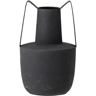 Bloomingville DAHEIM Vase Itamar 20,5 cm Metall Schwarz