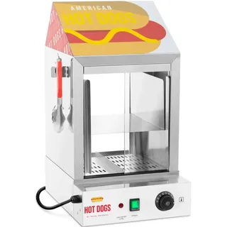 Royal Catering Hot Dog Steamer 100 Würstchen 25 Brötchen 1000 W Hot Dog Wärmer Würstchenwärmer