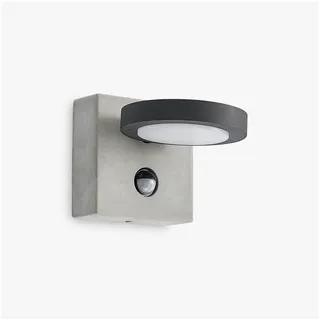 LUCANDE Außenwandleuchte Aluminium 20,3 cm x 14,3 cm x 14,3 cm mit Bewegungsmelder schwarz