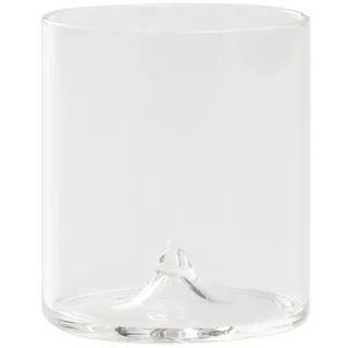 Zafferano Discobolo Trinkgläser-Set, 4-teilig, mundgeblasen, Borosilikatglas, transparent, 34,5 cl, elegantes Design für formelle und alltägliche Tische