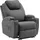 MCombo Relaxsessel 7061 Stoff 92 x 109 x 92 Grau elektrisch mit Relaxfunktion