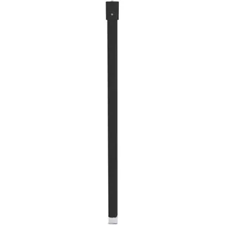 Steinbach, Duschvorhangstange, Magic Matt schwarz Deckenstüze 60cm