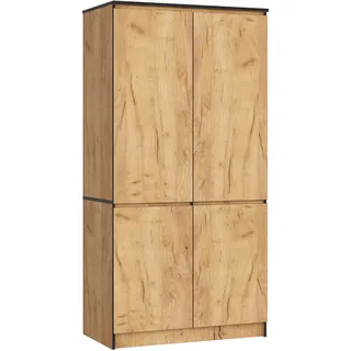 Akord Kleiderschrank S90 90 x 180 x 51 cm Eiche