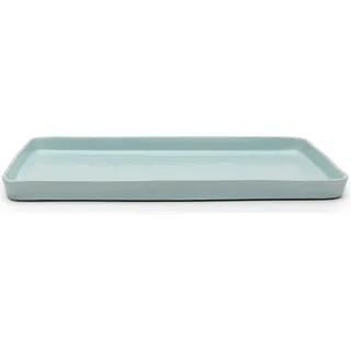 Terres de Rêves Speiseteller rechteckig, 37 cm, hellblau