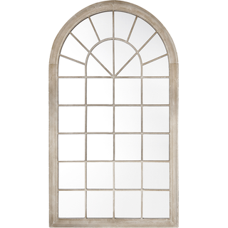 Wandspiegel beige Fensteroptik 77 x 130 cm TREVOL