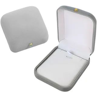 Eteamcan Schmuck Geschenkbox Schmuckschachtel Klein Schmuckschatulle Kette Samt Kleine Schmuckkästchen für Schmuck Halskette Anhänger