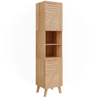 Vicco Lucie Hochschrank 40 x 177 cm Braun MDF
