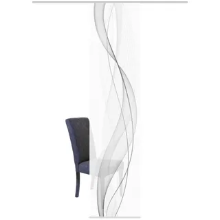 VISION S Home Wohnideen Schiebevorhang Digitaldruck Bambus-Optik Heights 260 x 60 cm Grau