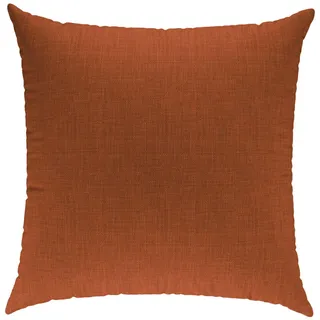 sunnypillow Dekokissen für Gartenmöbel, Palettenmöbel - Deko Kissen mit Reißverschluss 50 x 50 cm - Sofakissen mit Füllkissen - Kissen für Couch - Bequeme Zierkissen Orange