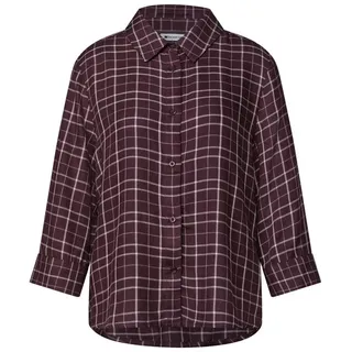 STREET ONE Hemdbluse kariert Rustic Rouge 38