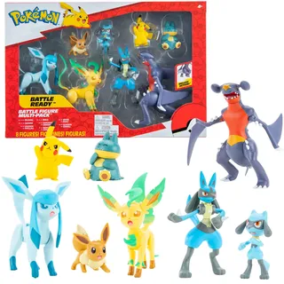 Jazwares Pokemon Figuren Set 8 Pack 5-11 cm