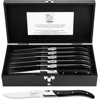 Laguiole Style de Vie Steakmesser Luxury Line, 6-teilig, Pakkaholz