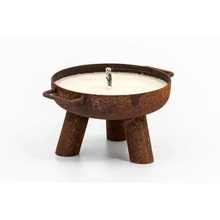 Mini Feuerschale Tischfeuer Tischfeuerschale Dekoschale Kerze Rostoptik Ø 175