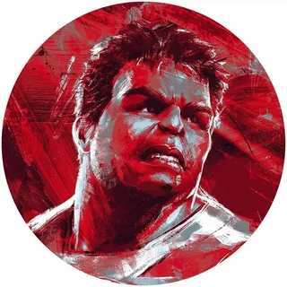 KOMAR Vliesfototapete Dot Aveng Painting Hulk Ø 128 cm selbstklebend