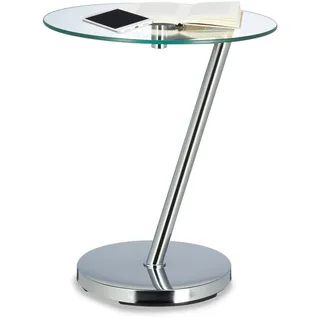 Kaffeetisch glas Glastisch modern Beistelltisch silber Teetisch platzsparend