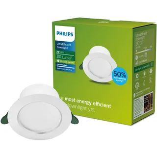 Philips Diamond Einbauleuchte 2 W rund Weiß