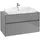Waschbeckenunterschrank 100 x 55 cm Glossy Grey