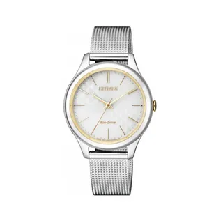 Citizen Quarzuhr Armbanduhr für Damen von CITIZEN EM05040-81A silberfarben