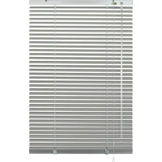 GARDINIA Aluminium-Jalousie zum Klemmen 55 x 130 cm silber