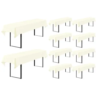 Set von 10 Waschbaren Polyester Tischdecken für Biertische