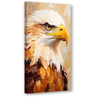 Feeby Leinwandbild, Beige, Textil, Tiere, Rechteckig, 50x100 cm, Bilder und Zubehör, Wandbilder, Leinwandbilder