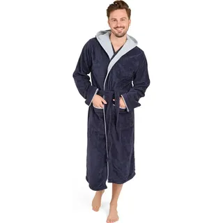 Blumtal Bademantel Blau XL