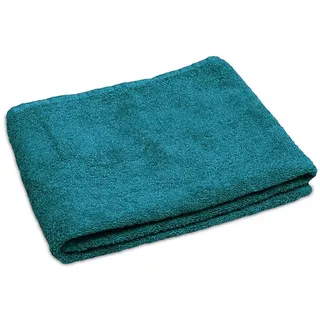 Lanudo® Luxus Handtuch 600g/m2 Pure Line 50x100 cm mit Bordüre.100% feinste Frottier Baumwolle in höchster Qualität, Farbe: Petrol