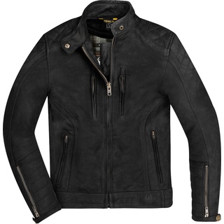 Merlin Mia Damen Motorrad Lederjacke, schwarz, Größe XL