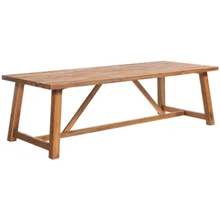 OUTLIV Marbella Dining-Tisch für den Garten, Gartentisch 250x100 cm Akazie, rustikaler Landhausstil