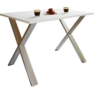 VCM Xona 110 x 76 x 80 cm weiß/silber