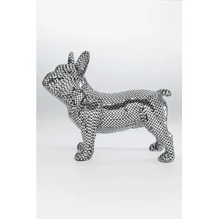 Kare DESIGN Deko-Figur Bulldog Disco 44,5 x 36 cm Polyresin Silber