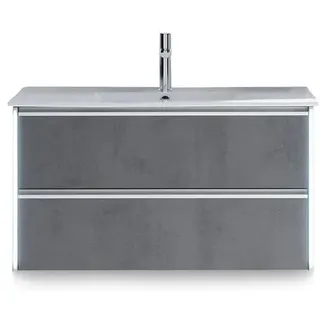 Pelipal Waschtischkombination PE 6040 Dekor Grau Dunkelgrau