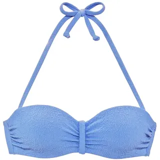 s.Oliver Bügel-Bandeau-Bikini-Top Damen Blau 40 Cup B