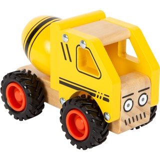 small foot® - Holz-Spielzeug BETONMISCHER in gelb