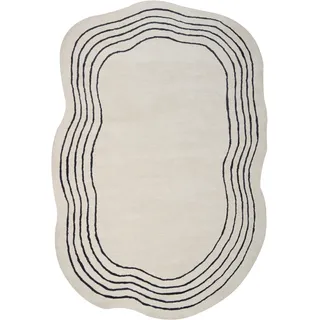 Beliani Ramzan Teppich 200 x 300 cm Beige/Schwarz