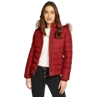 Tommy Jeans Damen Pufferjacke Basic Hooded Down Jacket mit Kapuze - M