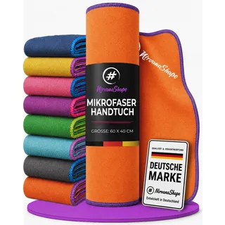 NirvanaShape Mikrofaser Sporthandtuch 60x40 cm, Gym & Reisehandtuch | Microfaser Handtuch, Fitnesshandtuch, Saunatuch, Sporttuch, schnelltrocknend, ultraleicht, kleines Packmaß