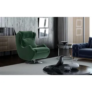 Grüner Sessel Wohnzimmermöbel Einsitzer Stilvoller Cocktailsessel Modern