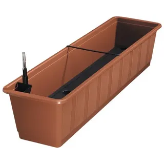 geli Bewässerungsblumenkasten Aqua Green 80 x 21 x 17,5 cm terracotta