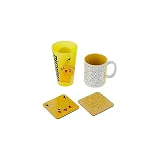 GB eye Pokemon - Pck Glass XXL + Mug + 2 Coasters Pikachu