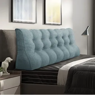 Johnear Rückenkissen Ergonomisch Gekrümmt für Sofa & Bett (Grau, 180cm) | Ergonomisches Rückenkissen mit gekrümmter Form – passt sich der Wirbelsäule an, entlastet den Rücken. Waschbar.