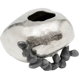 Vase Art Stones Silber 21cm