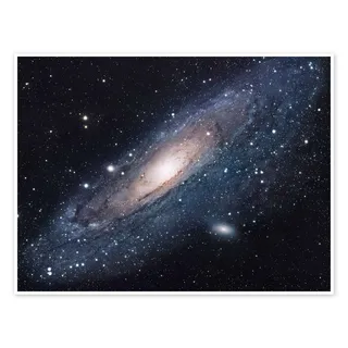 Posterlounge Die Andromeda-Galaxie Poster | 70 x 50 cm von Robert Gendler Blau Wandbilder Wanddeko