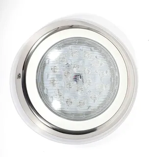 Chynalys 54W LED Poolbeleuchtung IP68 Unterwasser Led Pool mit Fernbedienung, Edelstahl Unterwasser Schwimmbecken Licht Wasserdicht LED Unterwasserscheinwerfer, Leuchtwinkel: 30 °