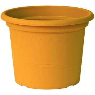 Euro3plast Geo Blumentopf 30 cm rund in Mango Gelb 1976.T5