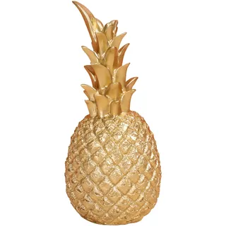 Tuzsocr Goldene Ananas Dekofigur, Statue für Wohnzimmer und Büro, Gold,L | Glänzende Oberfläche verleiht jedem Raum eine edle Note, ideal als originelles Geschenk für Familie und Freunde