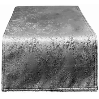 Tischläufer | Grau/Anthrazit - Eckig - 40x100 cm | Tischband | Mitteldecke | mit Marmor-Muster, meliert | doppelt genäht | wasserabweisend | mit Fleckenschutz